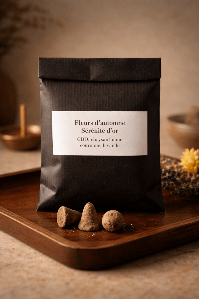 Encens artisanal Sérénité d'or - pack de 3