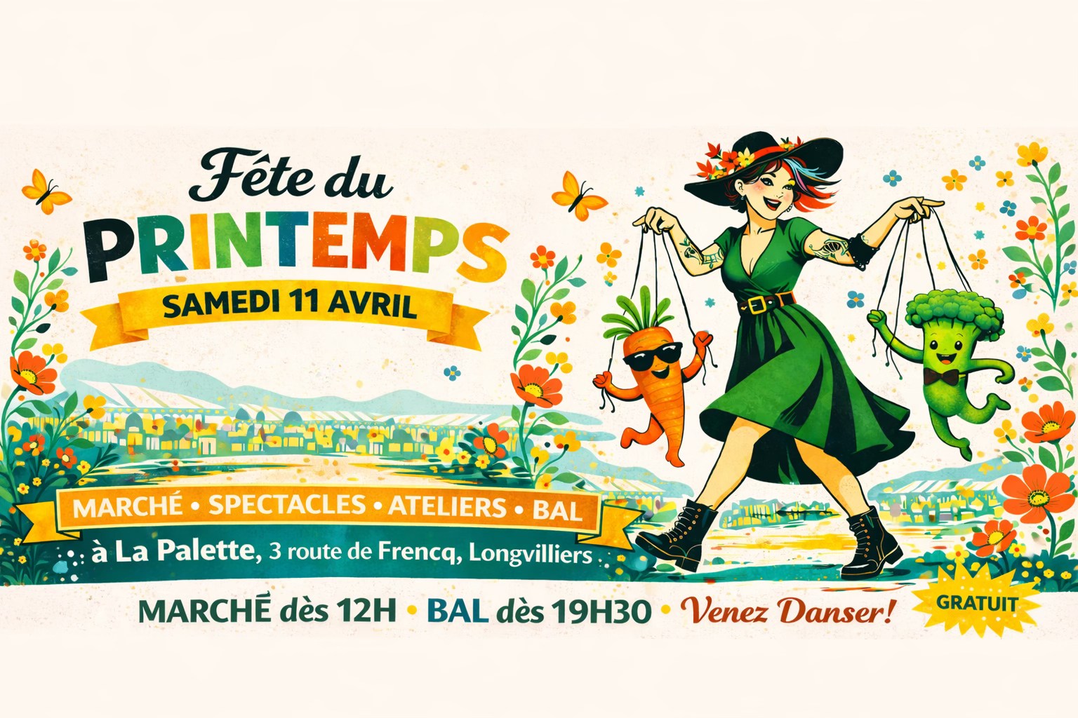 Visuel de la fête du printemps de la Palette