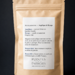 Dos du sachet de sel de protection